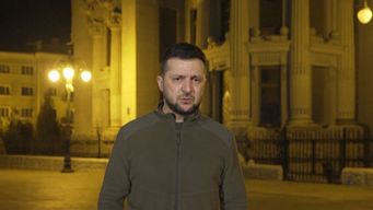 Presidente de Ucrania Volodomir Zelenski en el video divulgado este sábado.