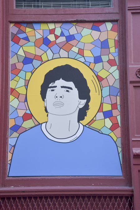 Templo Diego Maradona, en Nueva York, foto tomada el 19 de septiembre de 2019 .