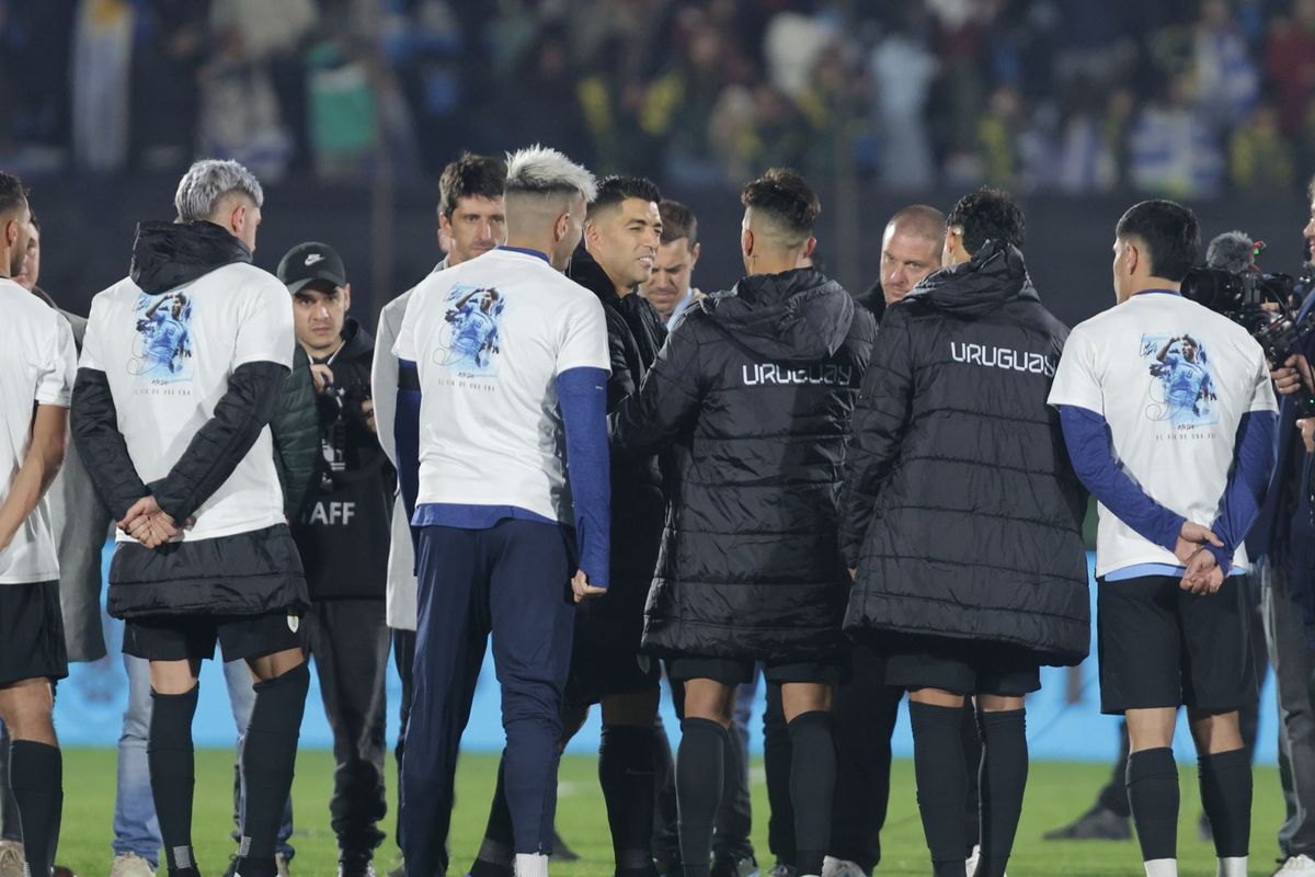 Último partido de Luis Suárez con la Celeste. Foto: Foco UY