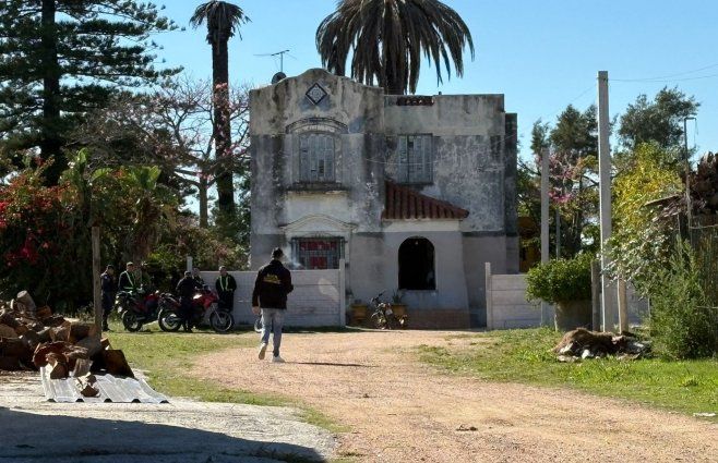 Foto: Mª. Eugenia Scognamiglio. Casona donde ocurrió el homicidio en José Belloni y Cno. Benito Berges.