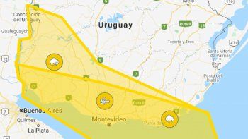 Rigen dos alertas: una por vientos fuertes y persistentes y la otra por tormentas fuertes y lluvias intensas Rigen dos alertas: una por vientos fuertes y persistentes y la otra por tormentas fuertes y lluvias intensas