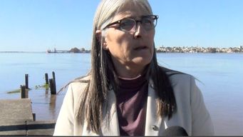 ministra de transporte y obras publicas afirmo que puerto de fray bentos es una prioridad