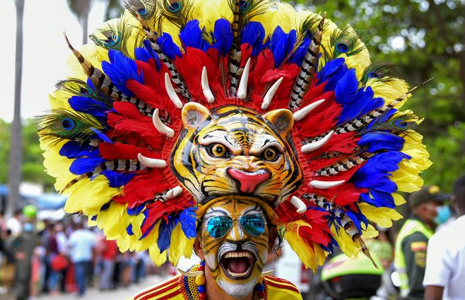 La hinchada colombiana en Barranquilla.&nbsp;