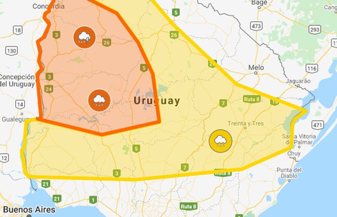 Doble Alerta Naranja Y Amarilla Por Persistencia De Tormentas Y Lluvias