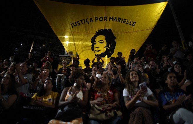 Foto: AFP. Archivo. Marchan en Brasil en reclamo de justicia por Marielle Franco.