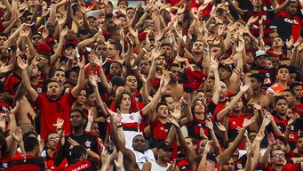 la torcida de Flamengo, una de las más grandes de Brasil