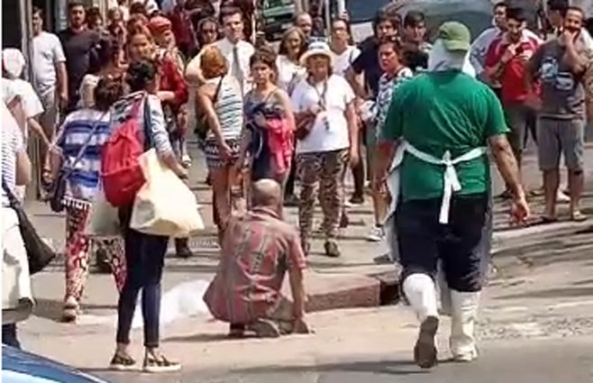 Foto: captura de pantalla de video tomado por personas en el lugar.