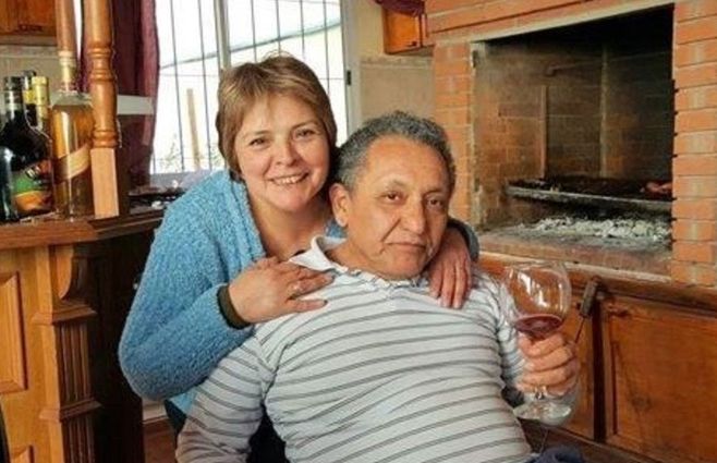 Hilda y Oscar en los buenos tiempos. La relación duró 9 años. Terminó con denuncias de violencia. 