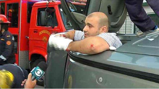 accidente hombre