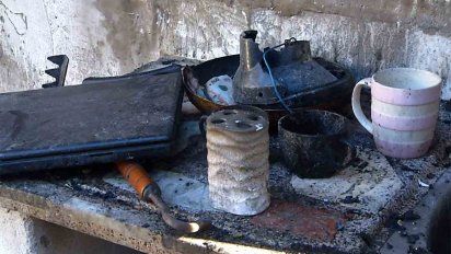incendio en un asentamiento dejo a dos familias sin nada