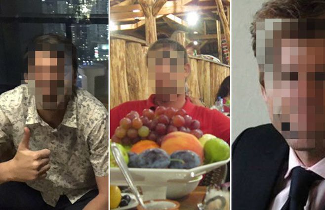 Fotografías de los presuntos espías de la CIA arrestados en Irán, publicadas por medios iraníes el 22 de julio de 2019.