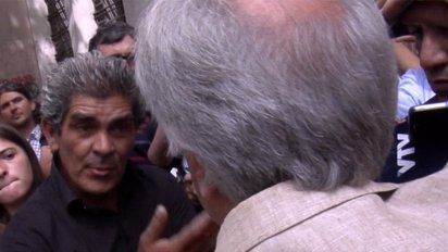 Entredicho entre Vázquez y Arrieta a la salida del Ministerio de Ganadería. Febrero 2018. Foto: Archivo.
