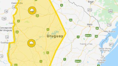 alerta amarilla por tormentas fuertes y lluvias intensas