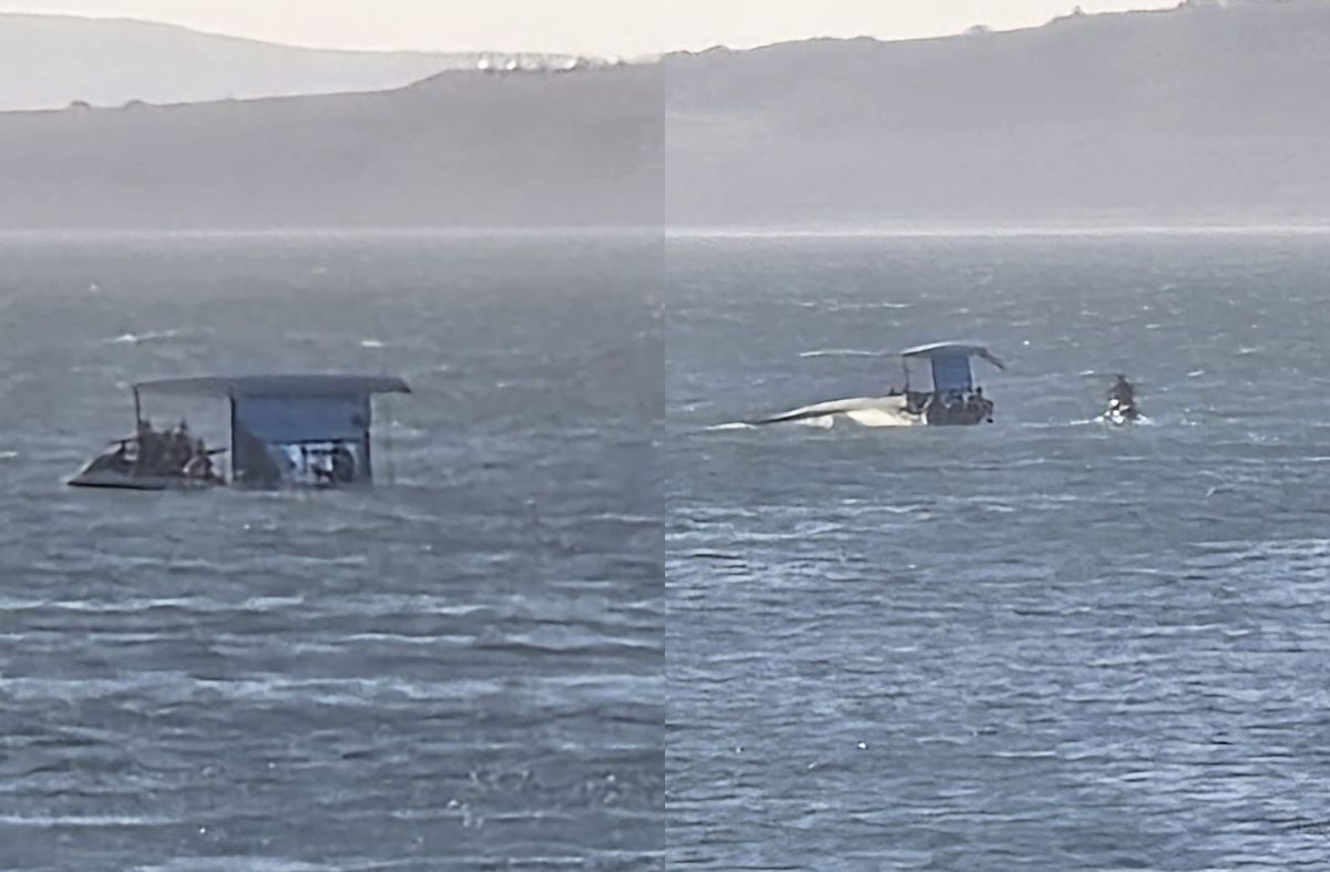 Guardavidas rescató a dos niños y tres adultos luego de que un catamarán se dio vuelta en Punta del Este