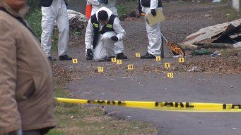 Foto: Subrayado. Escena del homicidio del sábado a la tarde en La Chancha, Punta de Rieles.