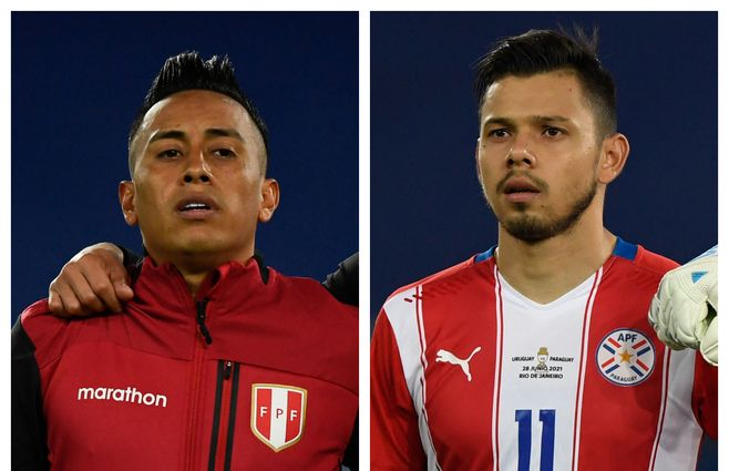 Christian Cueva y Ángel Romero, los ejes del buen fútbol de Perú y Paraguay