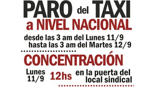 paro de taxis