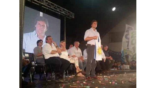 Lacalle Pou y Larrañaga en Paysandú