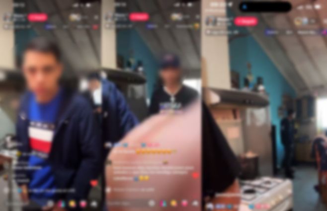 Imágenes cedidas a Subrayado. Transmisión en vivo en Tiktok.