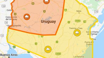 doble alerta naranja y amarilla por tormentas y lluvias