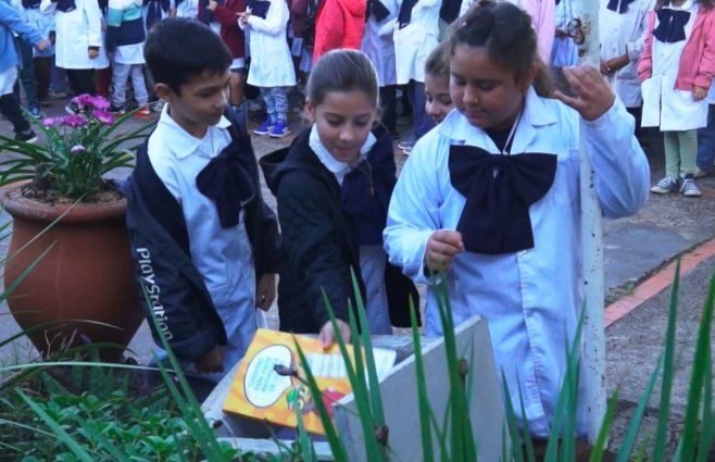 Foto: Subrayado. Cápsula del tiempo en escuela en Paysandú.