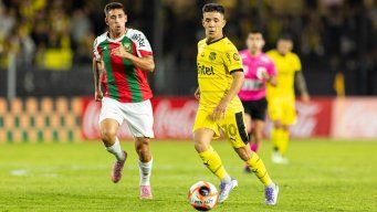 Leo Fernández le dio la victoria a Peñarol ante Deportivo Maldonado. Foto: FocoUy