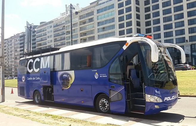 Centro de Comando Móvil. Foto: Ministerio del Interior.