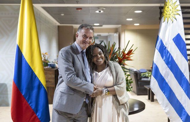 Orsi con Francia Márquez. Foto: Presidencia de Uruguay.