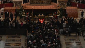 Velatorio del papa Francisco. Foto: AFP