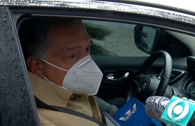 Fernando Mattos a la salida de la reunión con Lacalle Pou.