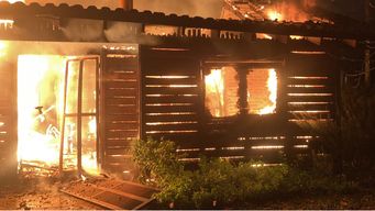 incendio destruyo por completo una casa en la paloma