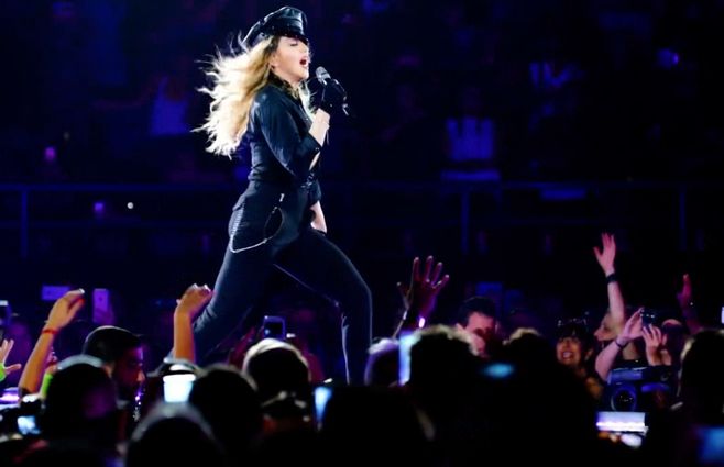 Madonna en el escenario.&nbsp;