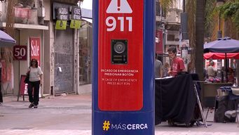 inauguraron el primer totem 911 en plaza matriz; interior preve la instalacion de mas puestos en la capital