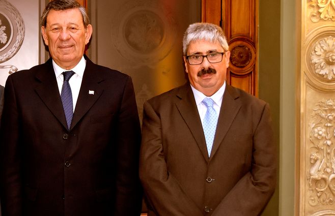 Nin Novoa y Bergamina, la dupla diplomática de Uruguay.