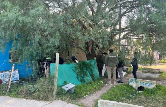 Foto: Subrayado. La fiscal del caso, Mirta Morales, estuvo en la escena del homicidio.