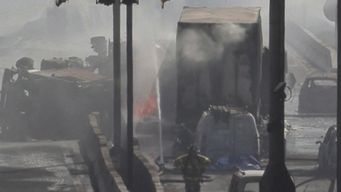 camion que transportaba gas exploto en santiago: murieron 4 personas y 10 resultaron heridas