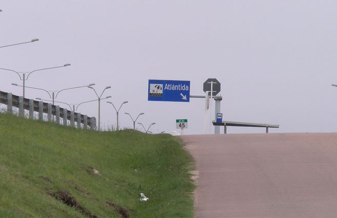La pista de arena se ubica cercana a Atlántida, en Canelones.