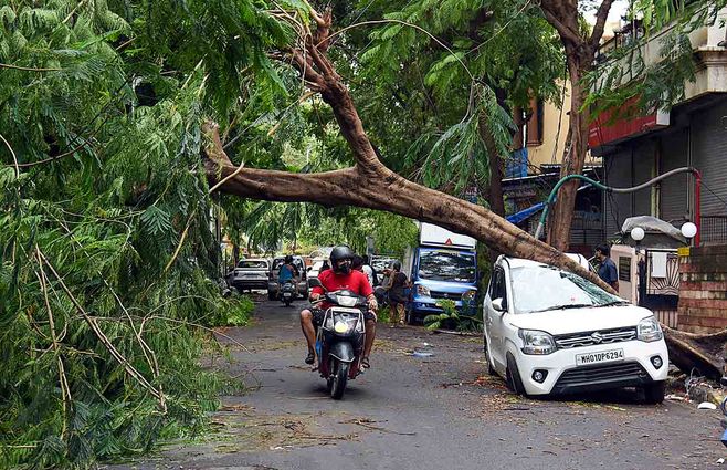Así quedaron las calles de Bombay, en India, tras el ciclón Tauktae