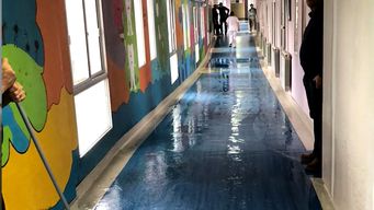 lluvias torrenciales provocaron inundaciones en florida; uno de los lugares afectados fue el hospital