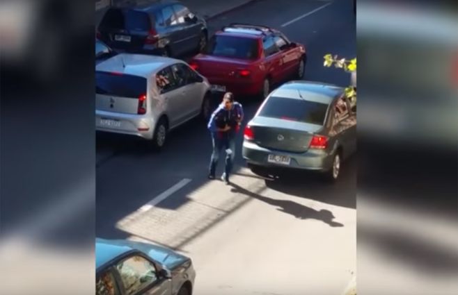 FOTO: robos en los semáforos de Maldonado y Minas. Videos grabados por los vecinos.