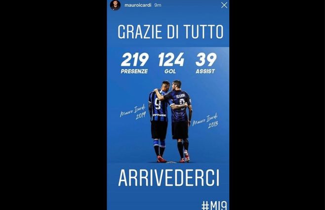 La despedida de Mauro Icardi consigo mismo del Inter de Milán