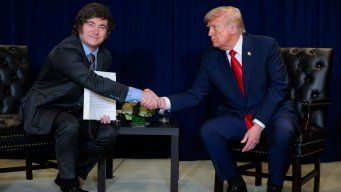 Foto: AFP. Javier Milei (Argentina) y Donald Trump (EEUU), mandatarios.