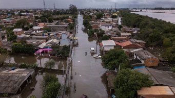 Foto: AFP. Inundaciones en Brasil.