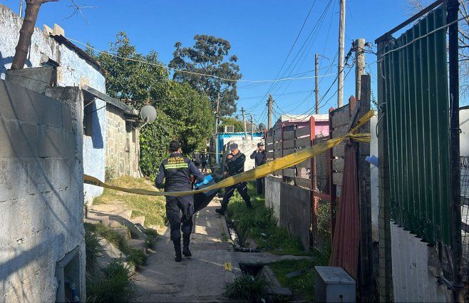 Foto: Subrayado. Escena del homicidio, en un pasillo de La Cruz de Carrasco.