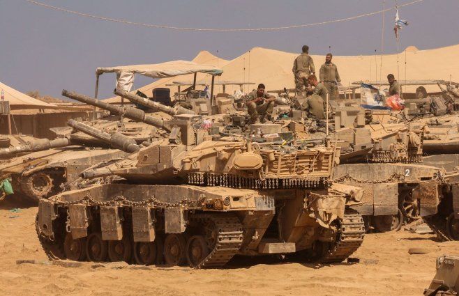 Ejército de Israel se repliega en Gaza. Foto: AFP