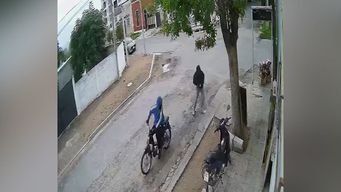 rapina a polleria termino con disparos y pelea en la via publica entre comerciante y delincuente