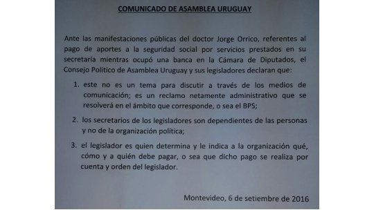 comunicado