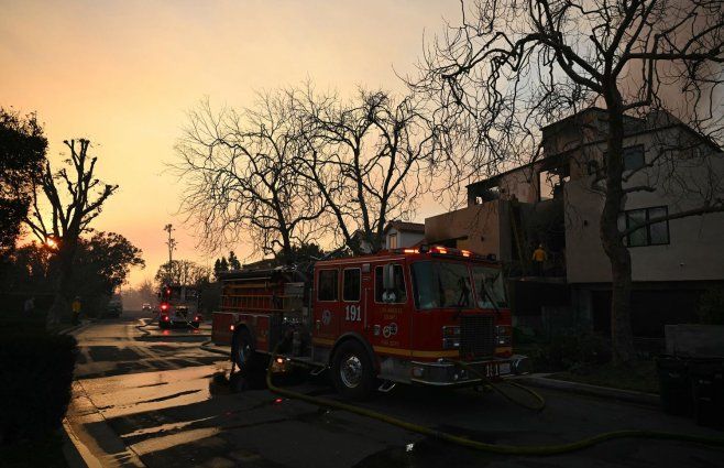 Foto: Subrayado. Incendios en Los Ángeles, California, en EEUU.