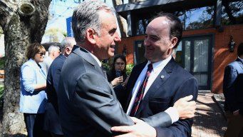 Orsi con Rafael Ferber. Foto: FocoUy