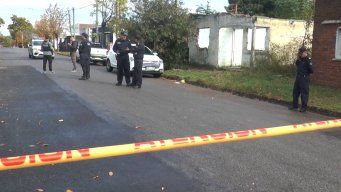 Foto: Subrayado. Escena del homicidio, en el barrio La Amarilla, Durazno.